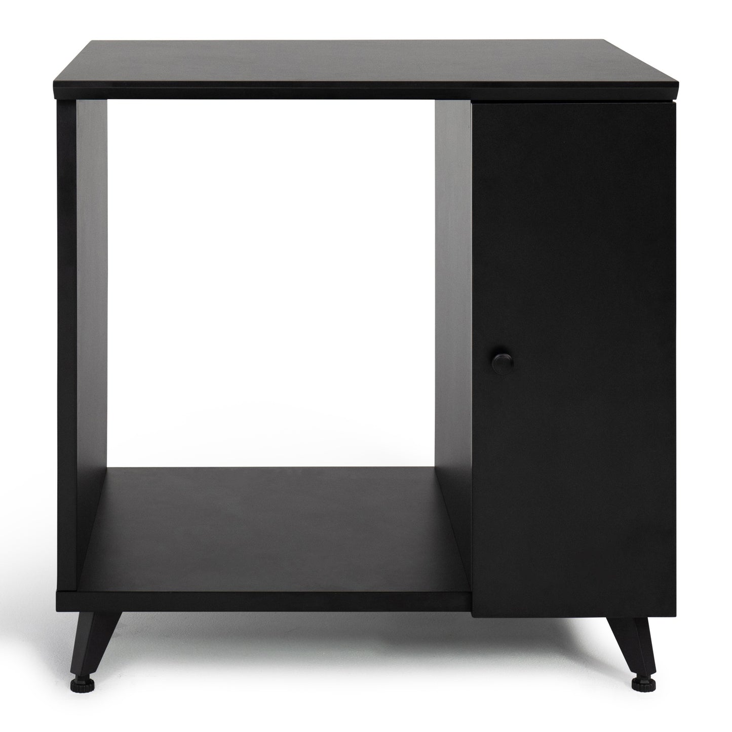 Gator GFW-ELITESIDECAR-BLK Elite Series Dark Walnut Sidecar Rack Cabinet | Black
