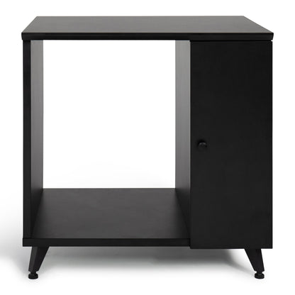 Gator GFW-ELITESIDECAR-BLK Elite Series Dark Walnut Sidecar Rack Cabinet | Black