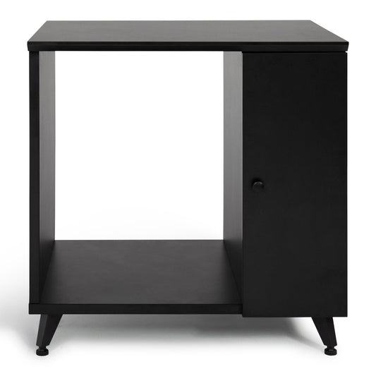 Gator GFW-ELITESIDECAR-BLK Elite Series Dark Walnut Sidecar Rack Cabinet | Black
