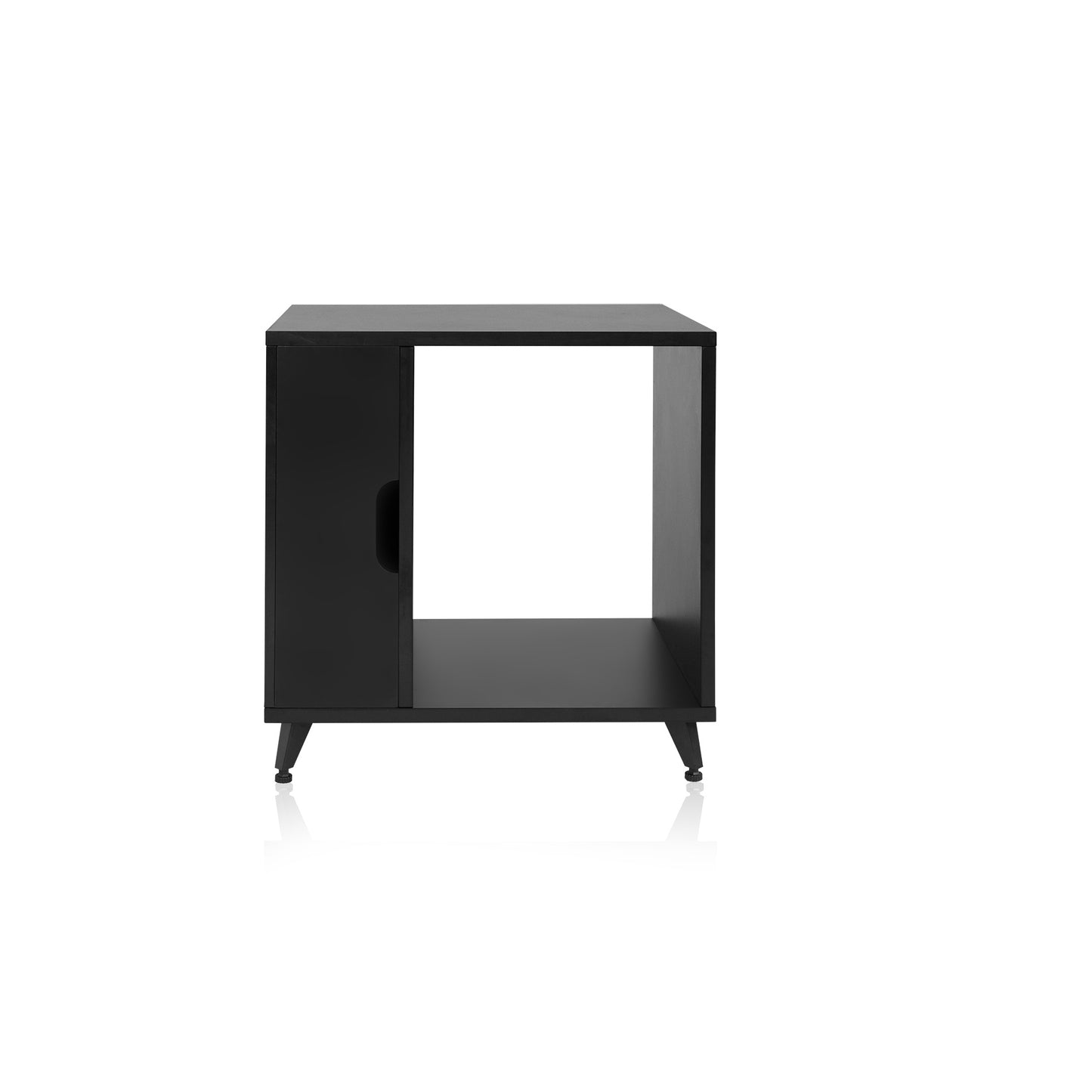 Gator GFW-ELITESIDECAR-BLK Elite Series Dark Walnut Sidecar Rack Cabinet | Black