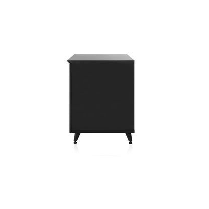 Gator GFW-ELITESIDECAR-BLK Elite Series Dark Walnut Sidecar Rack Cabinet | Black