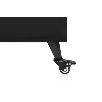 Gator GFW-ELITESIDECAR-BLK Elite Series Dark Walnut Sidecar Rack Cabinet | Black