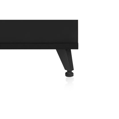 Gator GFW-ELITESIDECAR-BLK Elite Series Dark Walnut Sidecar Rack Cabinet | Black