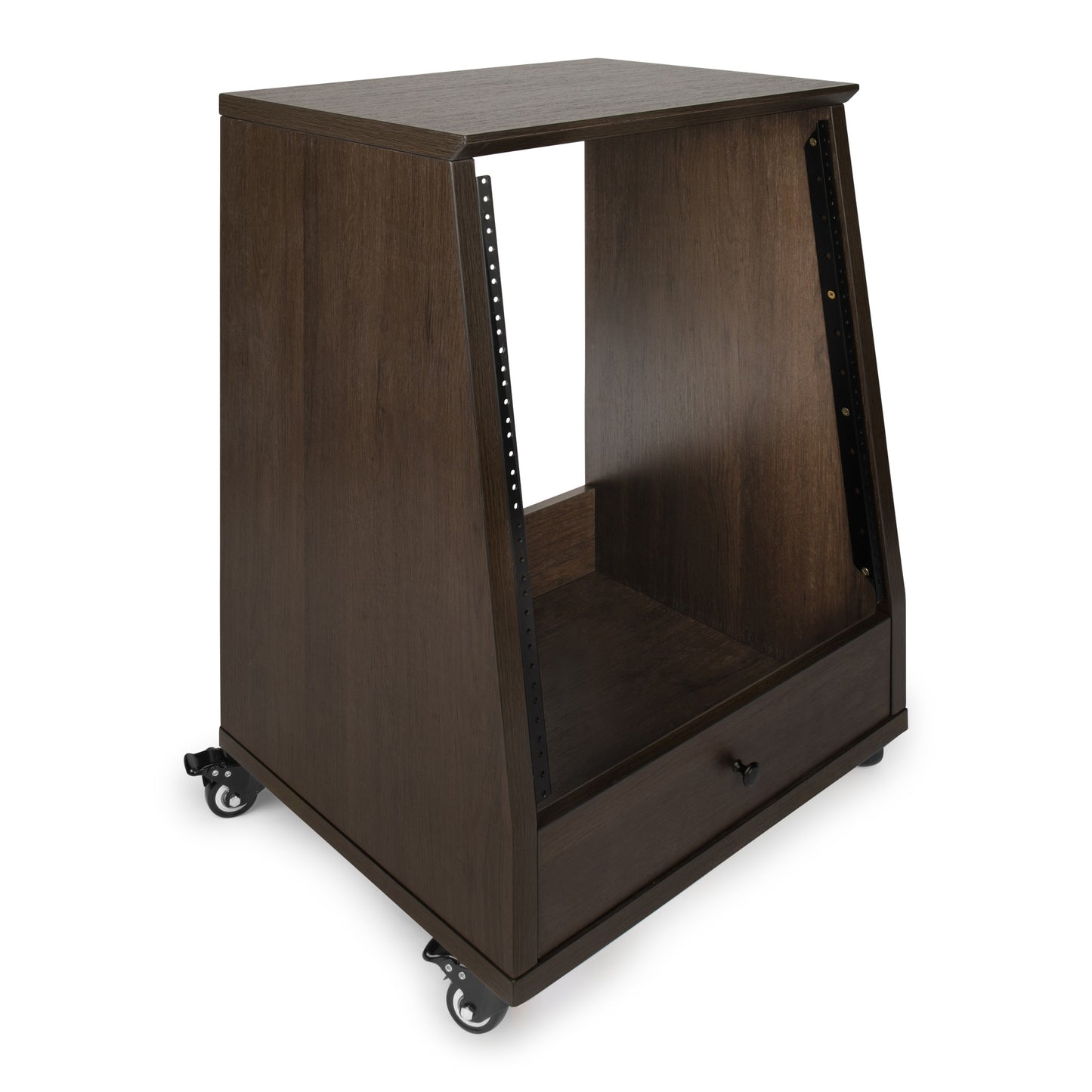 Gator GFW-ELITESTUDIORK12-BRN Frameworks Elite Angled 12U Studio Rack | Brown