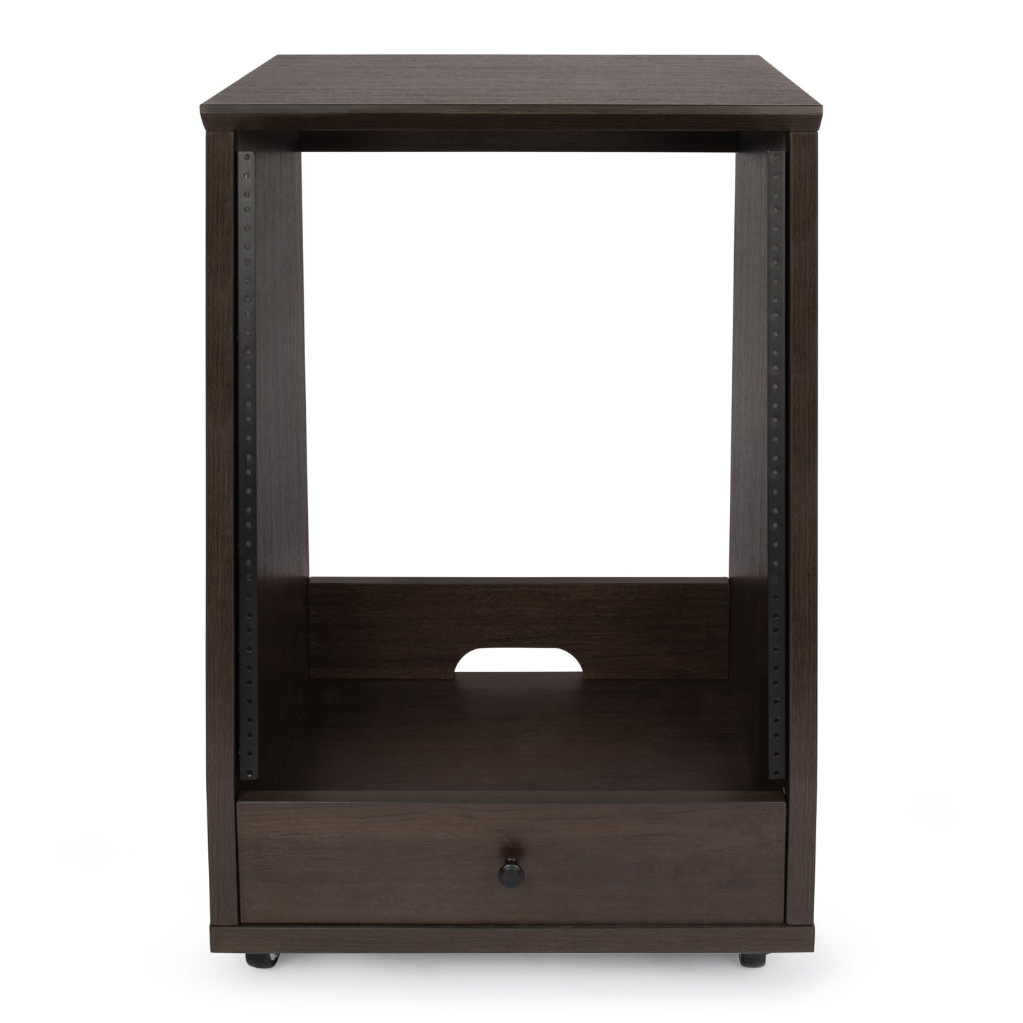 Gator GFW-ELITESTUDIORK12-BRN Frameworks Elite Angled 12U Studio Rack | Brown