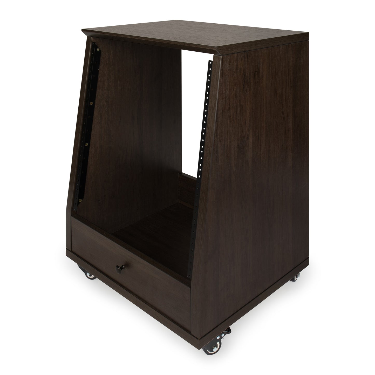 Gator GFW-ELITESTUDIORK12-BRN Frameworks Elite Angled 12U Studio Rack | Brown