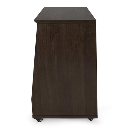 Gator GFW-ELITESTUDIORK12-BRN Frameworks Elite Angled 12U Studio Rack | Brown
