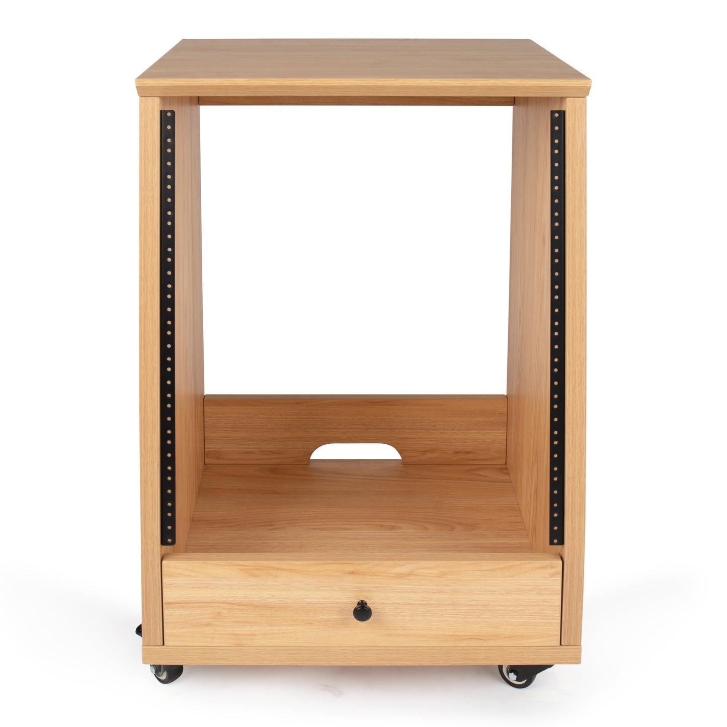 Gator GFW-ELITESTUDIORK12-MPL Frameworks Elite Angled 12U Studio Rack | Maple