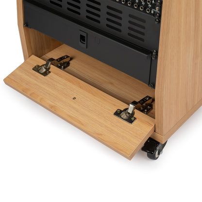Gator GFW-ELITESTUDIORK12-MPL Frameworks Elite Angled 12U Studio Rack | Maple