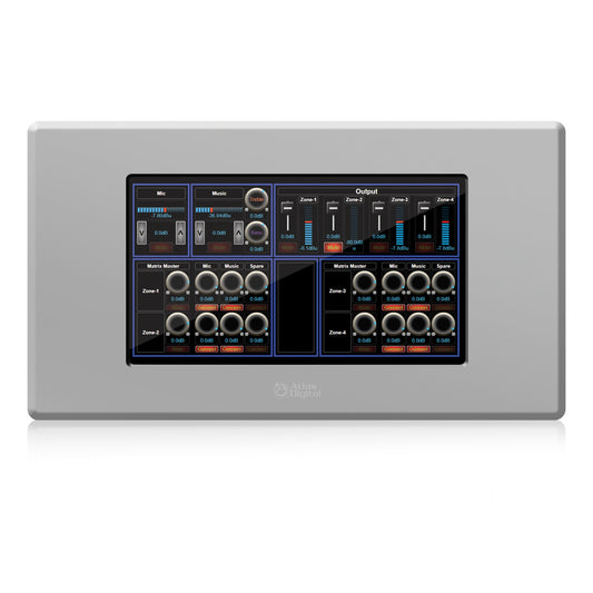 AtlasIED BB-TOUCH7-RP 7" Touchscreen DSP Wall Controller | White