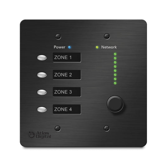 AtlasIED BBWP-K4W BlueBridge Controller with 4 Level Controls | White