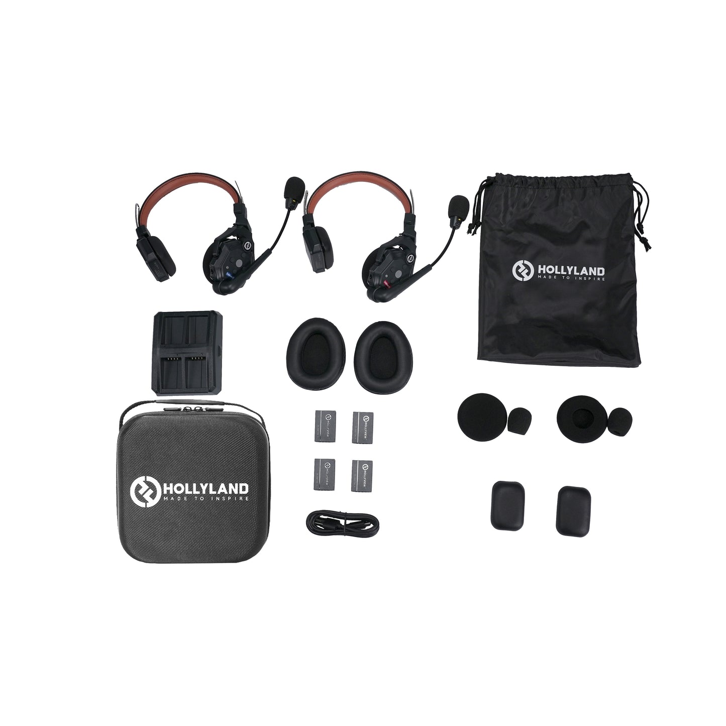 Hollyland Solidcom C1 Pro Wireless Dual-Mic ENC Headset Intercom For 2