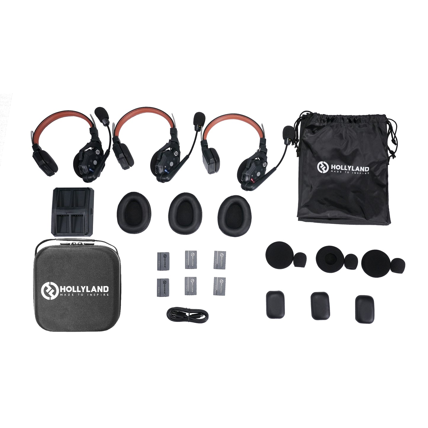 Hollyland Solidcom C1 Pro Wireless Dual-Mic ENC Headset Intercom For 3