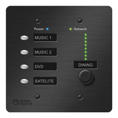 AtlasIED BBWP-S4K1B BlueBridge 4-Button / 1-Level Controller