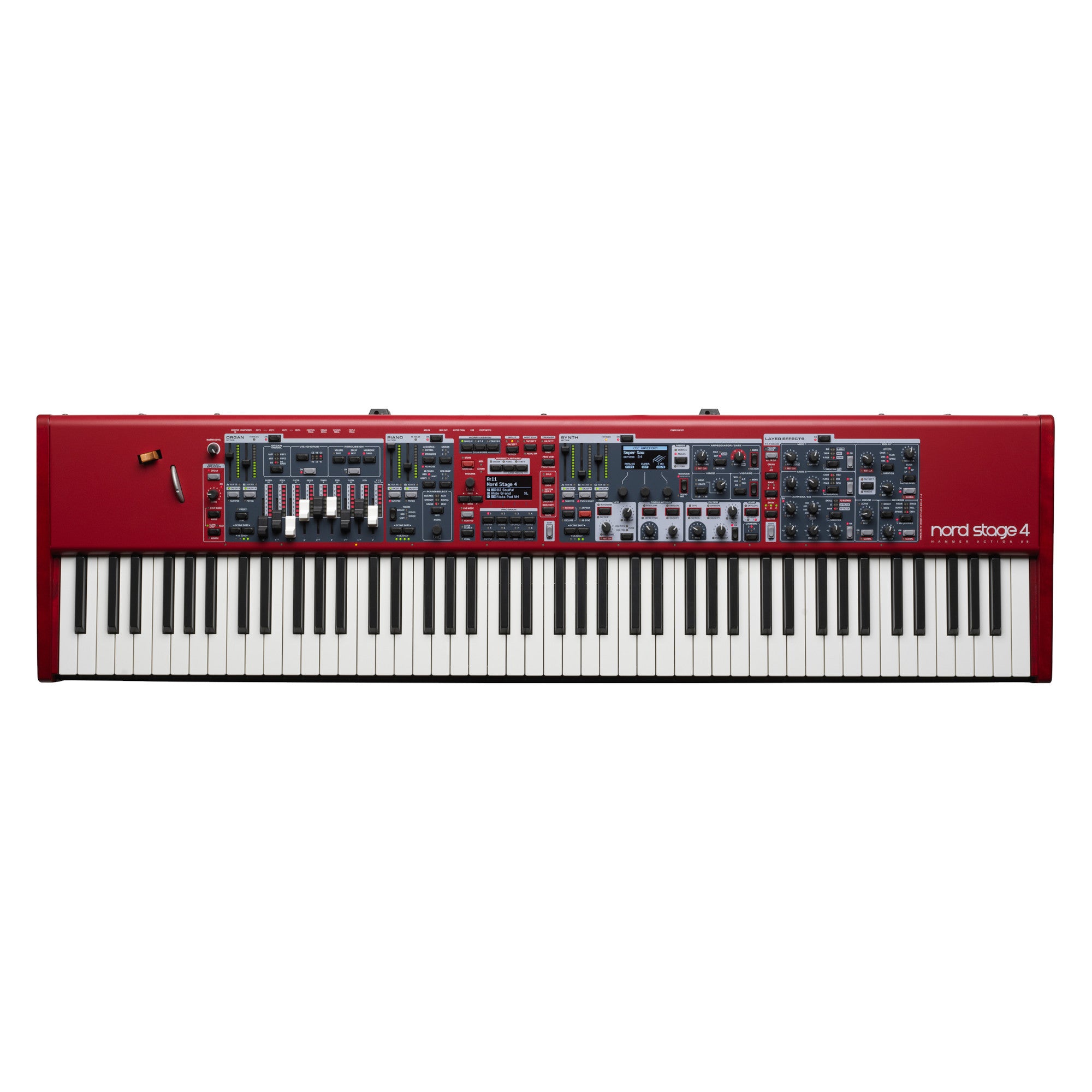 Nord Stage 4 88鍵 レッド Nord Stage 4 88 88-Key Stage Keyboard – SoundPro