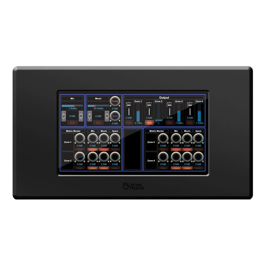 AtlasIED BBWP-TOUCH7B BlueBridge 7 Touch Panel Wall Controller