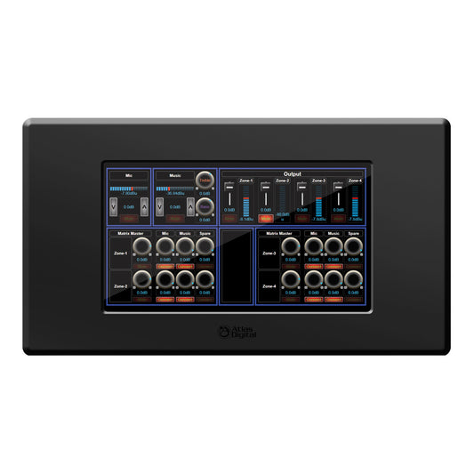 AtlasIED BBWP-TOUCH7B BlueBridge 7 Touch Panel Wall Controller