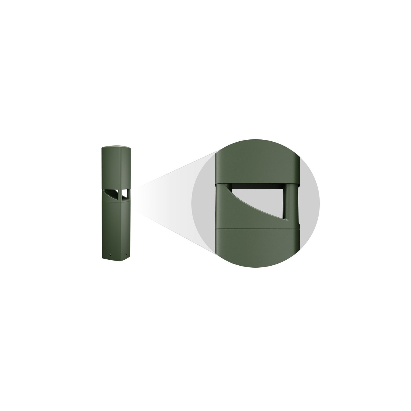 Q-SYS AD-DWL 5.25" Landscape Loudspeaker Bollard Outdoor Speaker | 180°