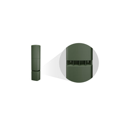 Q-SYS AD-DWL.SUB Dual 5.25" Outdoor Bollard Subwoofer 70V | Green