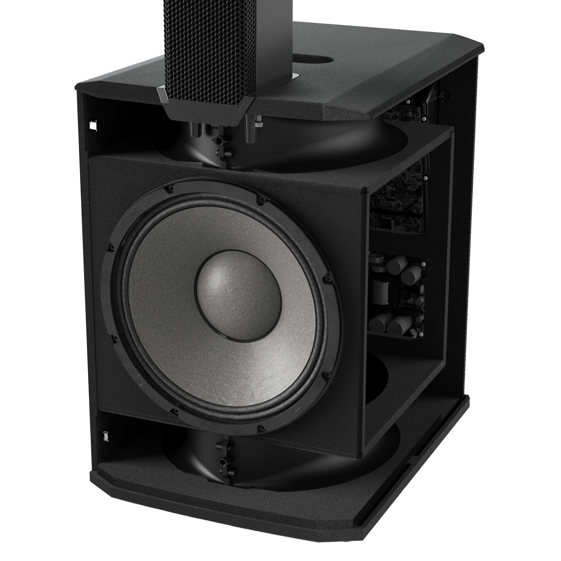 LD Systems MAUI 28 G3 Compact Powered Column PA System bottom without grille