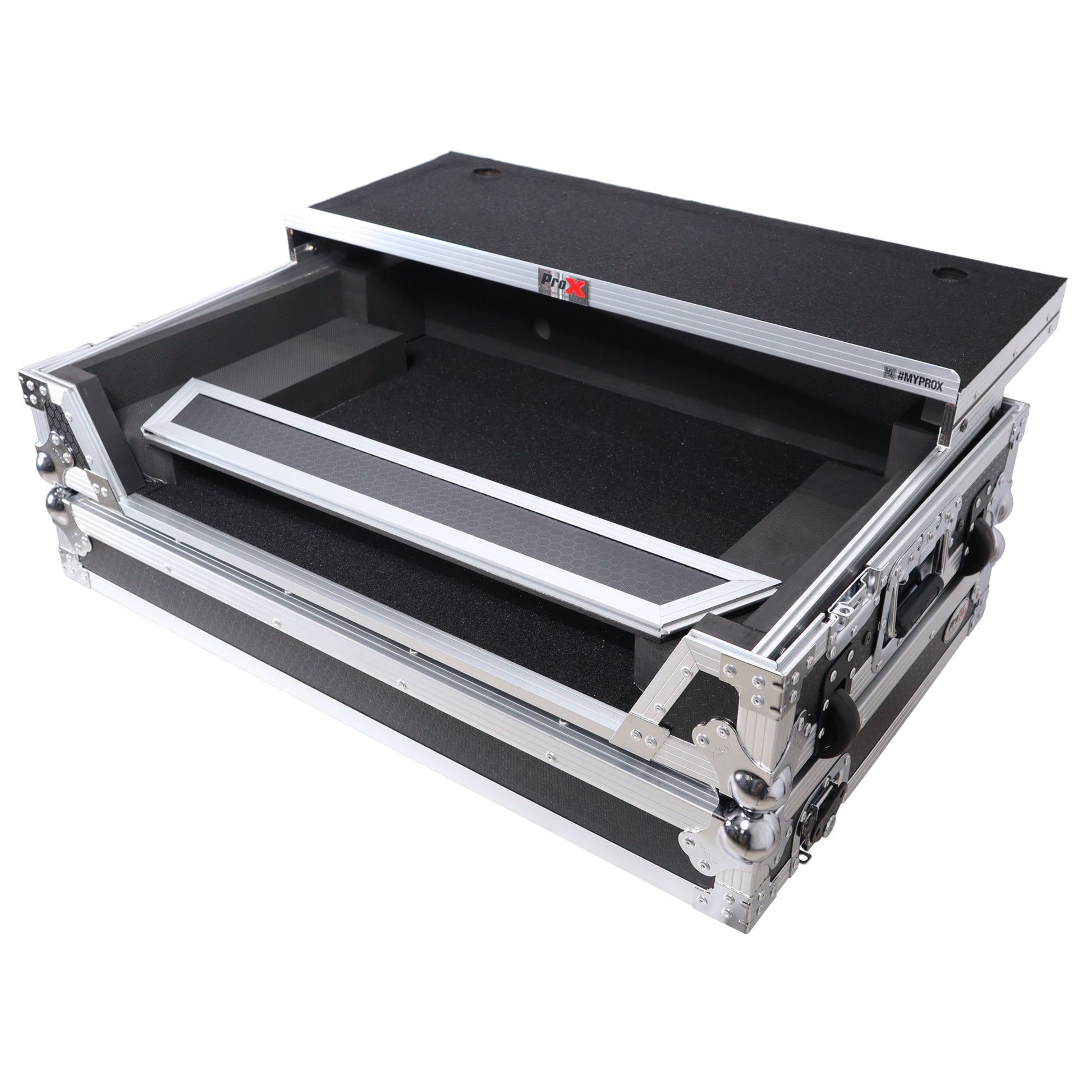 ProX XS-DDJFLX10WLT DJ Controller Flight Style Road Case left