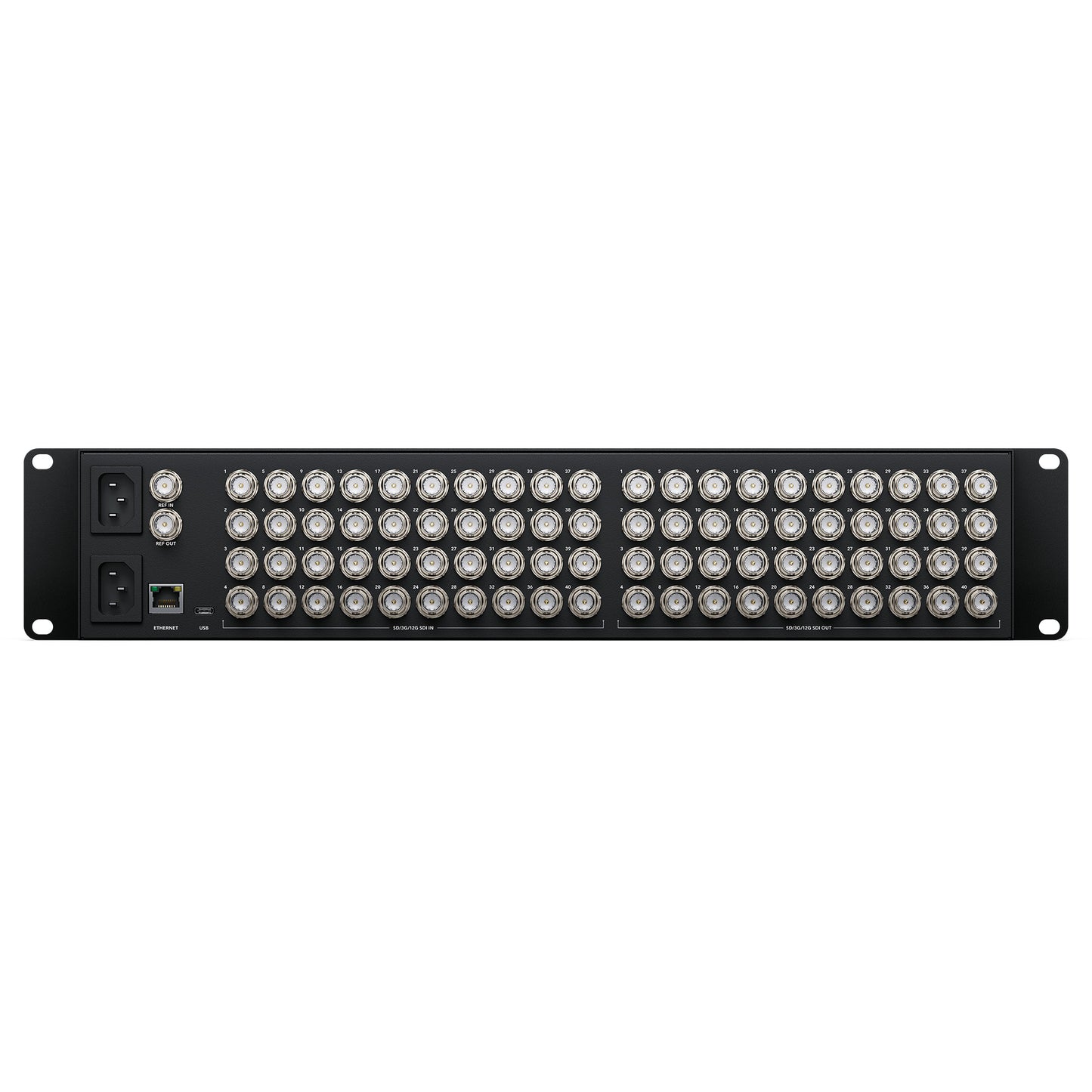 Blackmagic Design Videohub 40x40 12G back