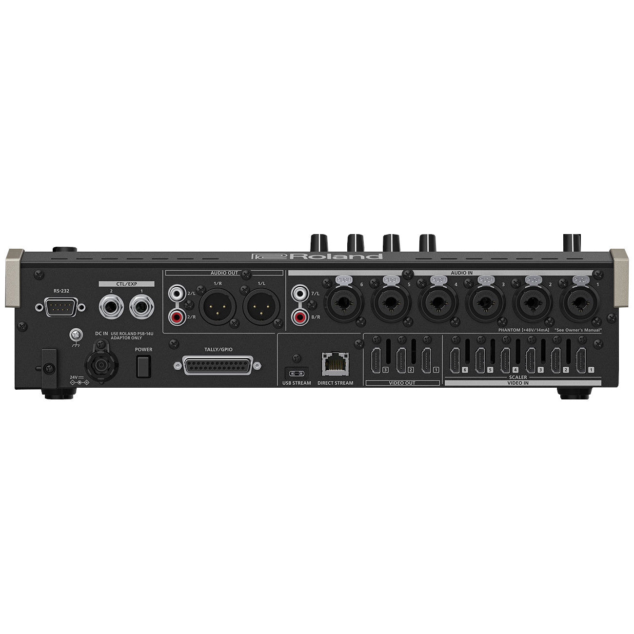 Roland VR-6HD Direct Streaming AV Mixer back