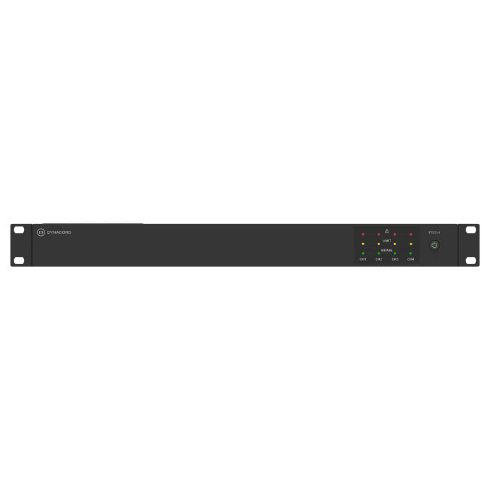 Dynacord V600:4 600W Commercial Power Amplifier right tilt