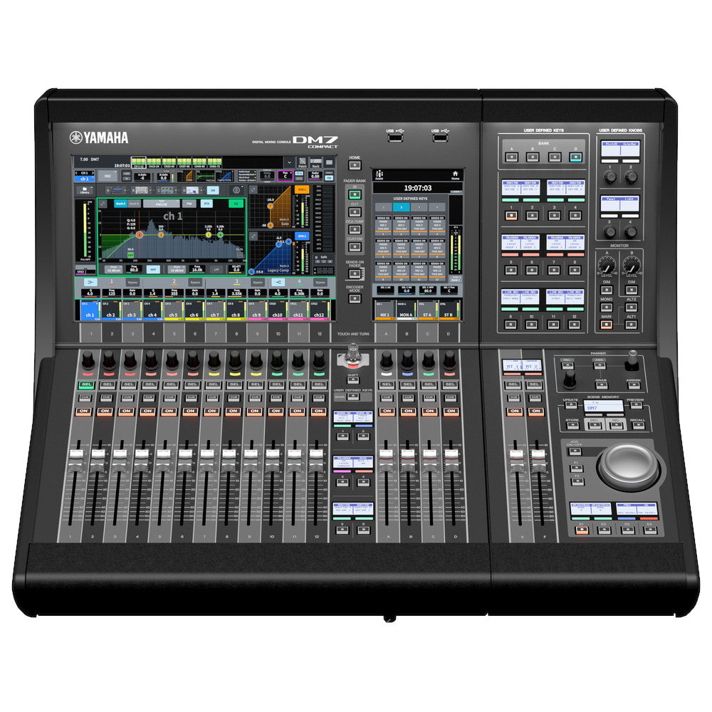 Yamaha DM7C-EX 72-Channel Digital Mixer + CTL-DM7 front