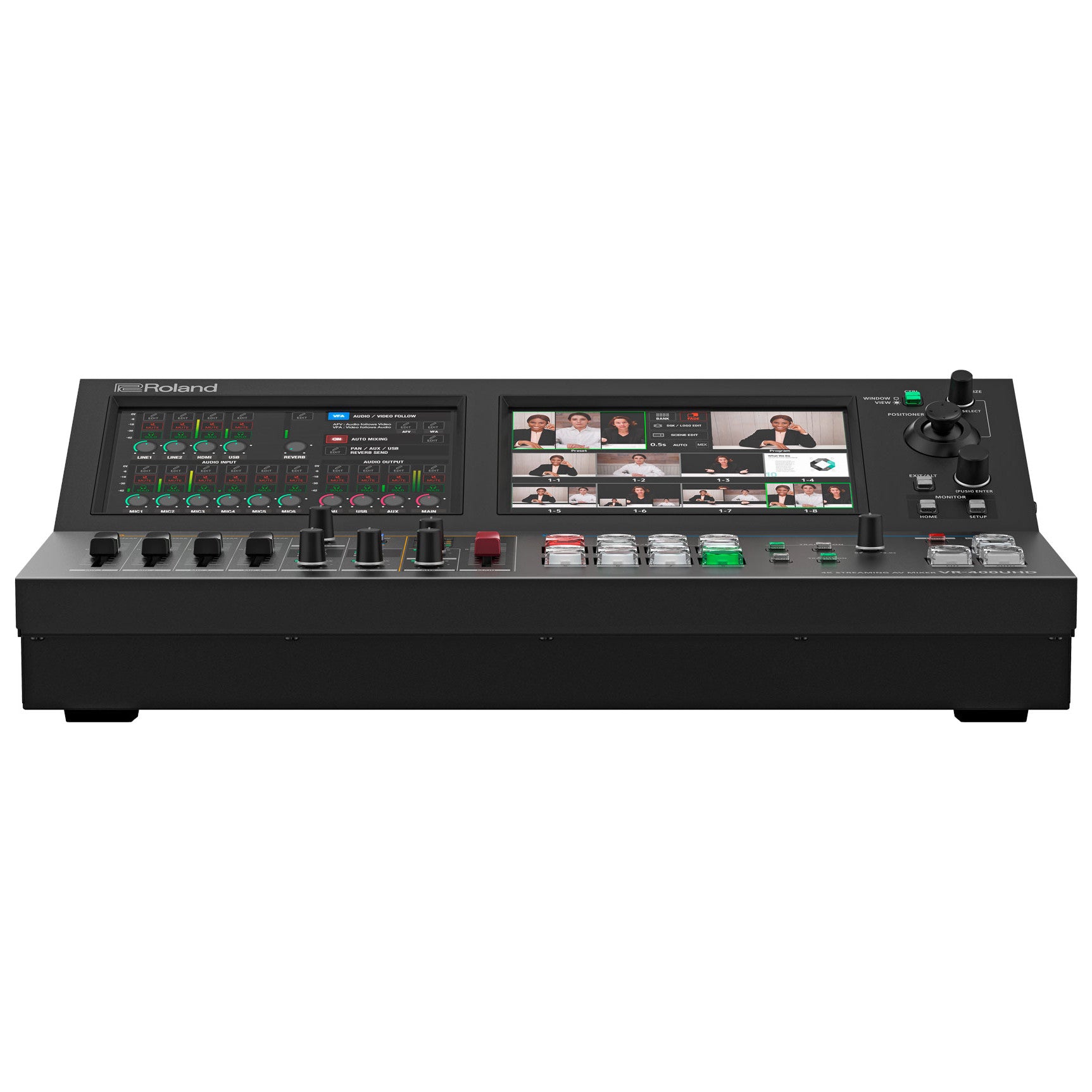 Roland VR-400UHD 4K Streaming AV Mixer front