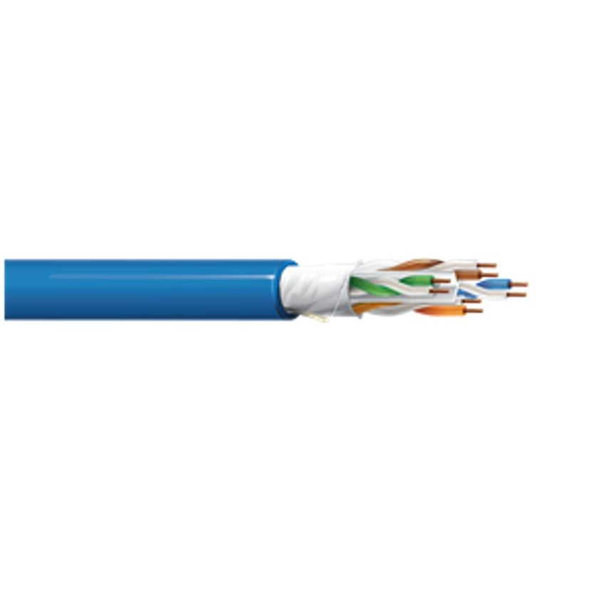 West Penn 254346ABK1000 Cat 6A UTP Plenum Bulk Cable 10G | 1000 ft
