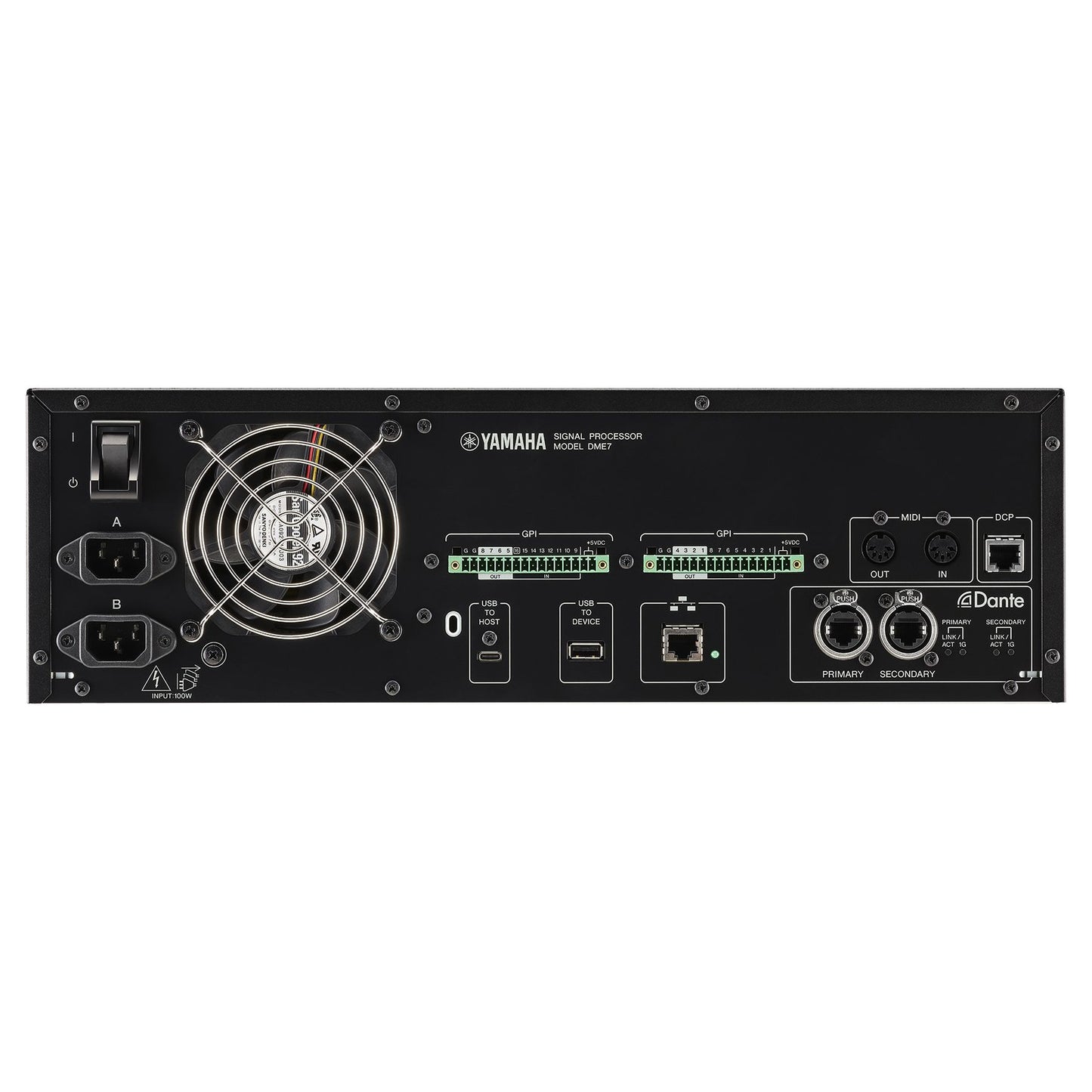 Yamaha DME7 Digital Signal Processor back