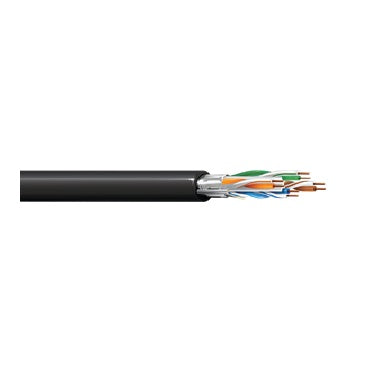 West Penn 4236FBK1000 Cat6 F/UTP Shielded Bulk Cable 1000ft