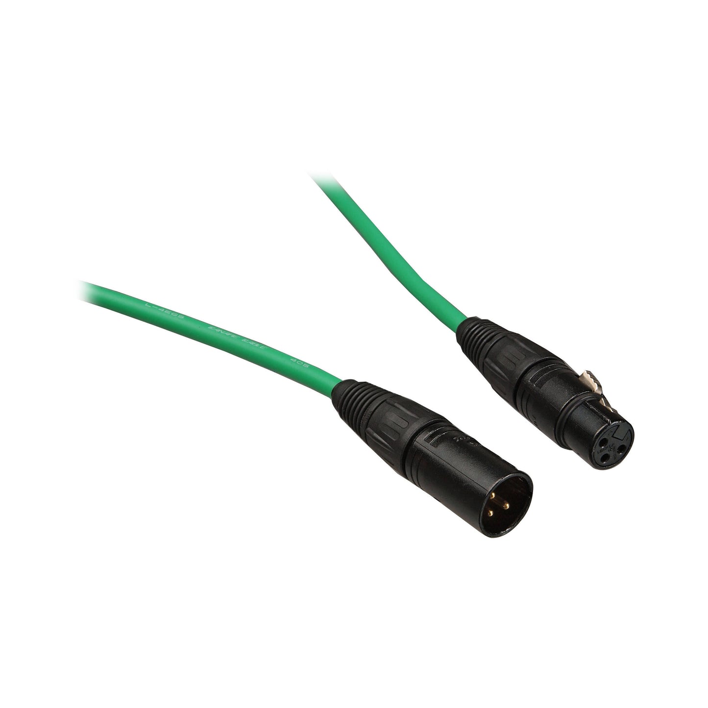 Whirlwind MKQ Quad Microphone Cable XLR Balanced With Canare Star-Quad | 25' | Green