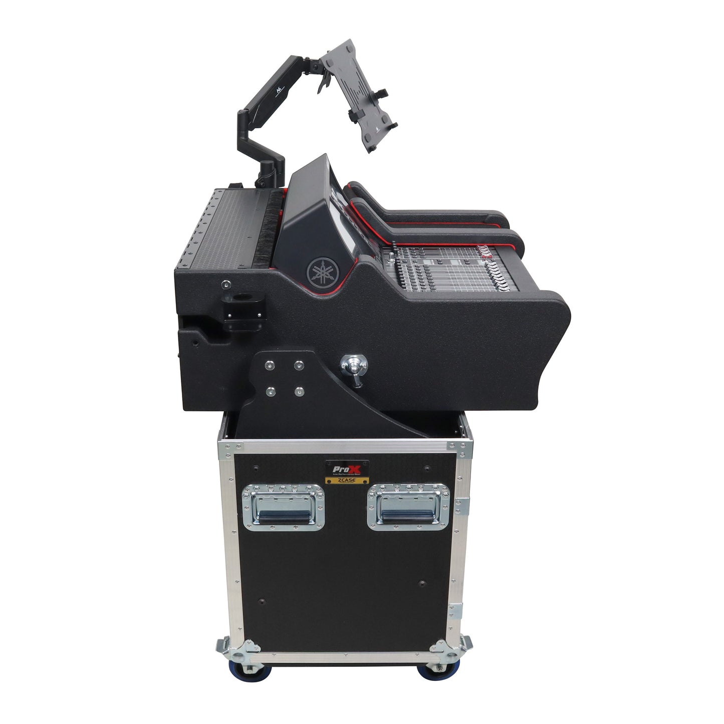 ProX Flip-Ready Hydraulic Console Case For Digital Audio Consoles | Yamaha DM7-EX Compact | Fixed