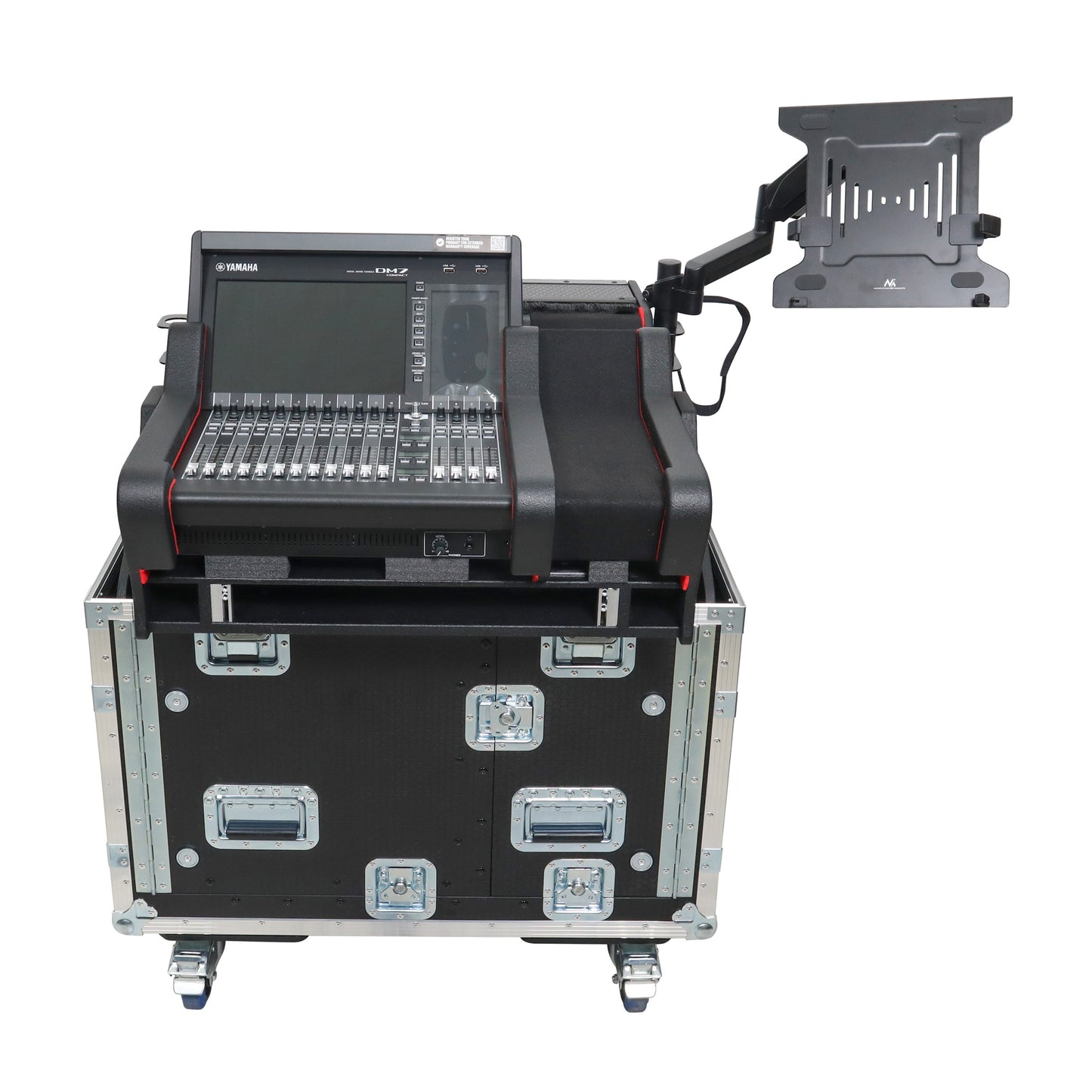ProX Flip-Ready Hydraulic Console Case For Digital Audio Consoles | Yamaha DM7-EX Compact | Fixed