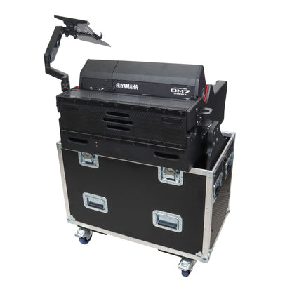ProX Flip-Ready Hydraulic Console Case For Digital Audio Consoles | Yamaha DM7-EX Compact | Fixed