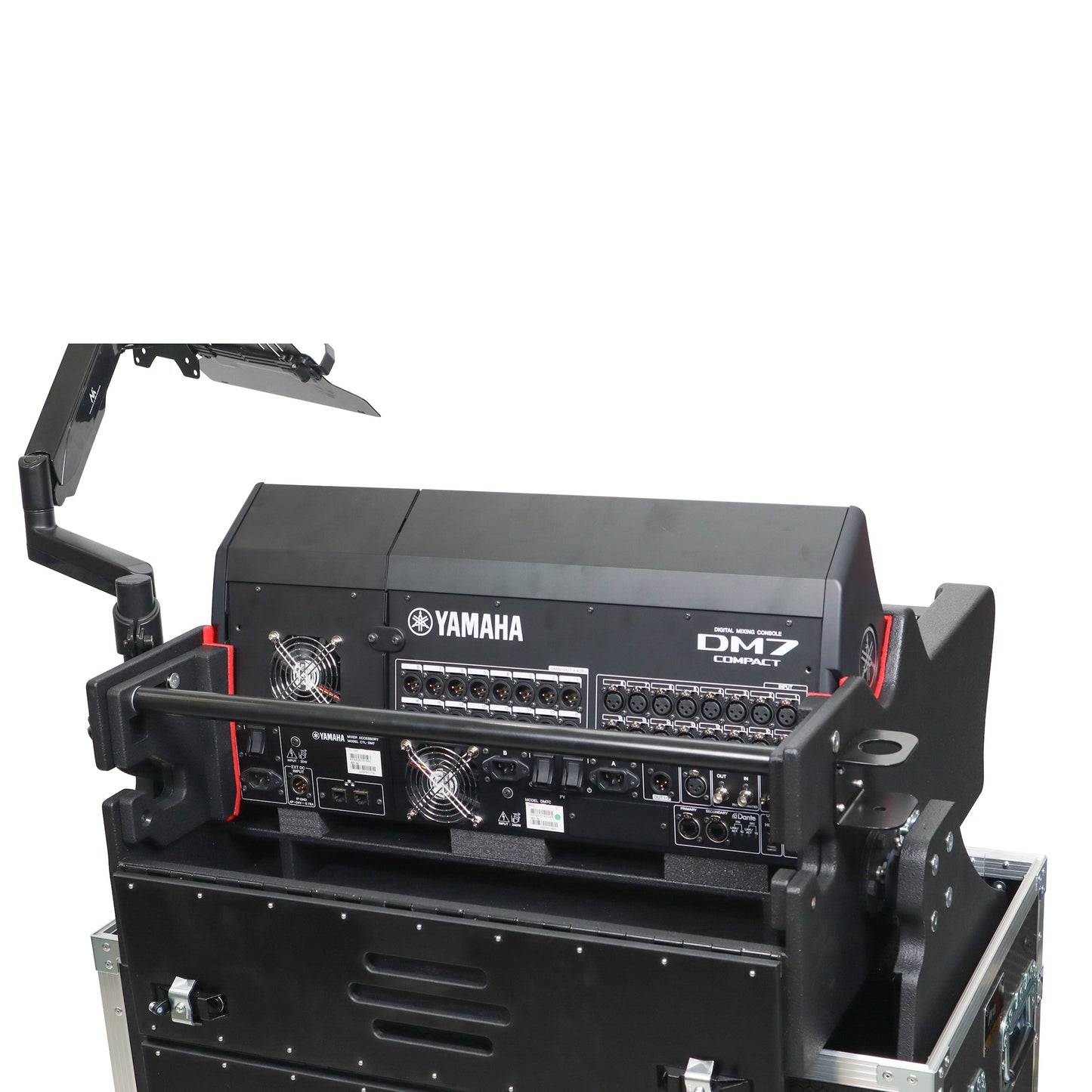 ProX Flip-Ready Hydraulic Console Case For Digital Audio Consoles | Yamaha DM7-EX Compact | Fixed