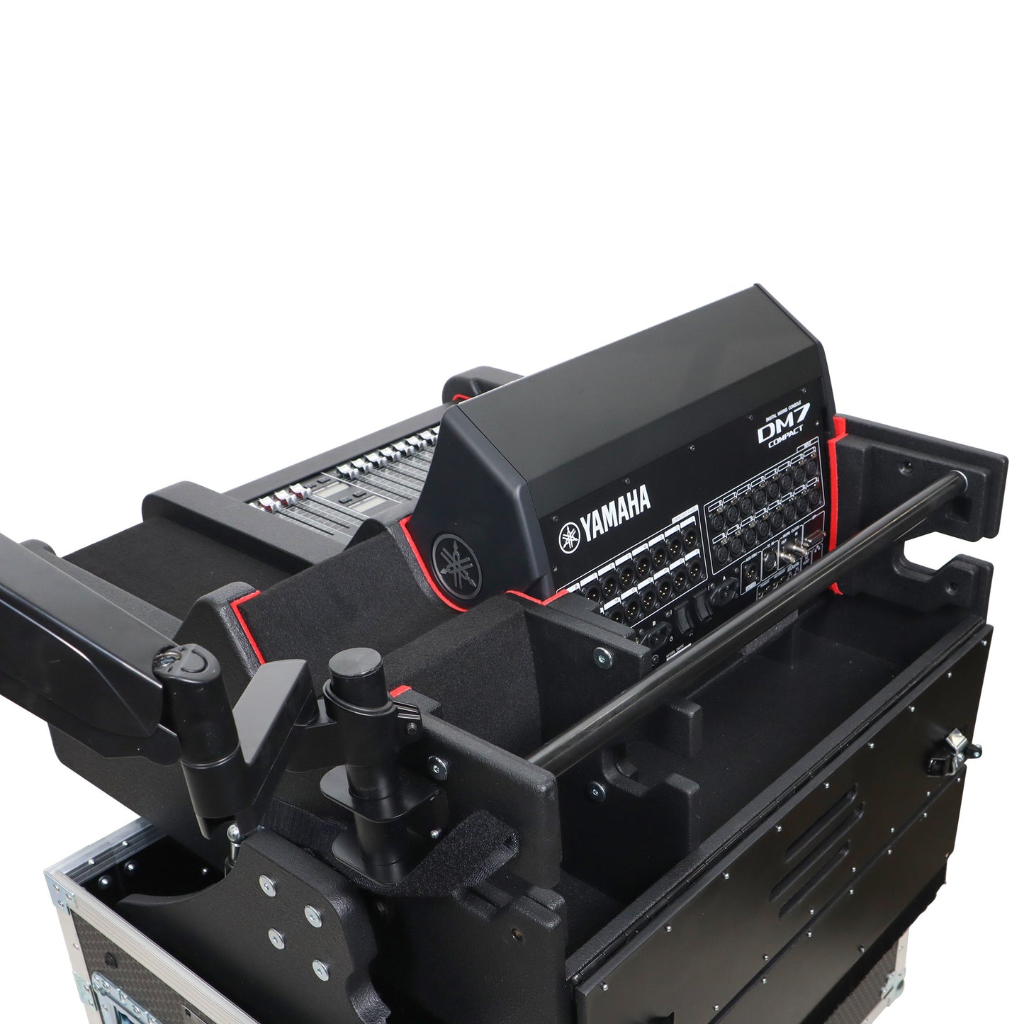ProX Flip-Ready Hydraulic Console Case For Digital Audio Consoles | Yamaha DM7-EX Compact | Fixed