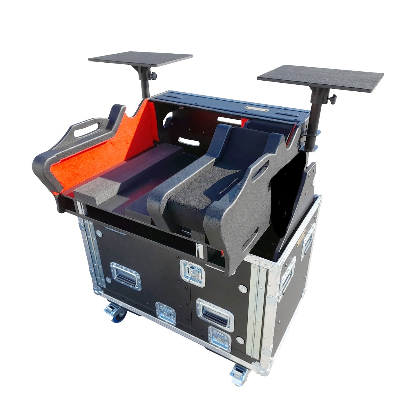 ProX Flip-Ready Hydraulic Console Case For Digital Audio Consoles | Yamaha DM7-EX Compact | Fixed