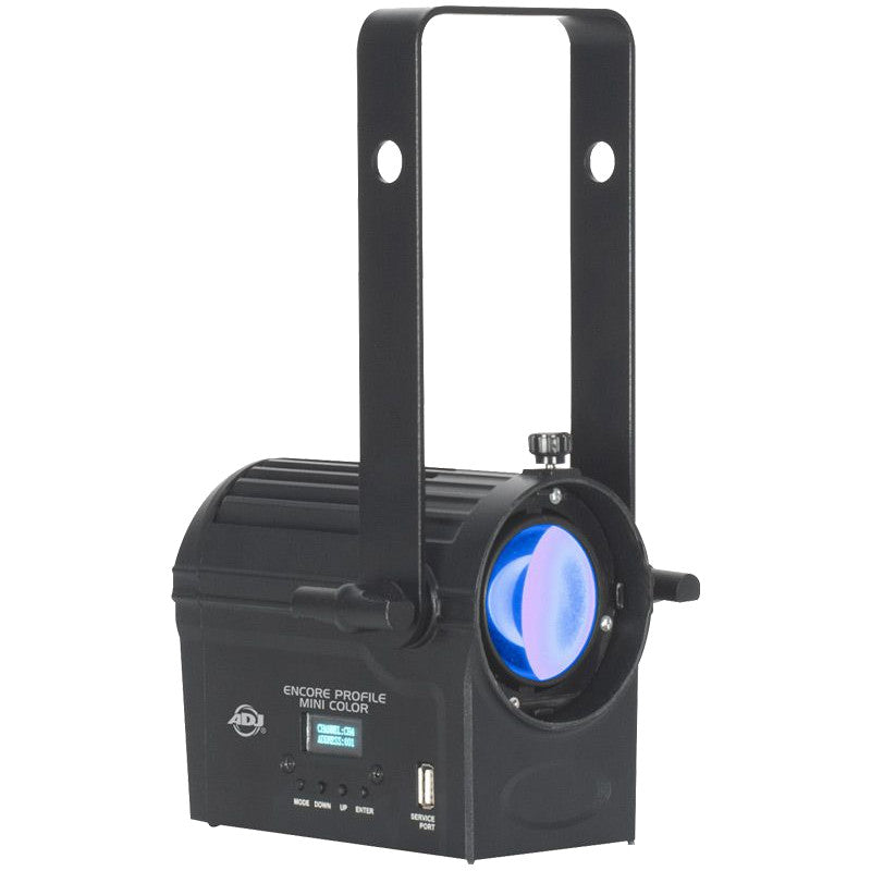 ADJ Encore Profile Mini Color 16x3.5W RGBWAL LED Ellipsoidal blue