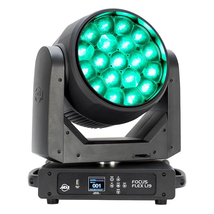 ADJ Focus Flex L19 19x40W RGBL LED Moving Head teal