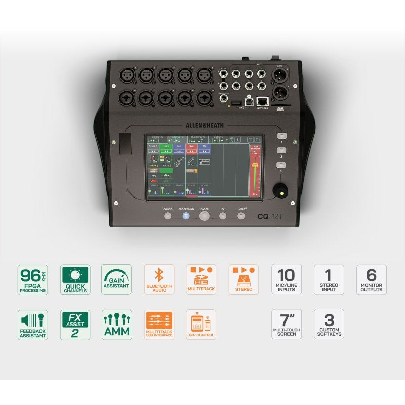 Allen & Heath CQ-12T 96kHz Compact Digital Mixer