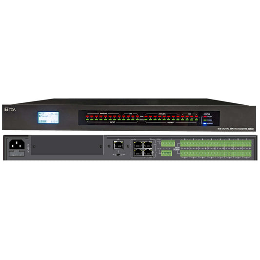 TOA M-8080D-AM 8x8 Digital Matrix Mixer For Commercial Audio