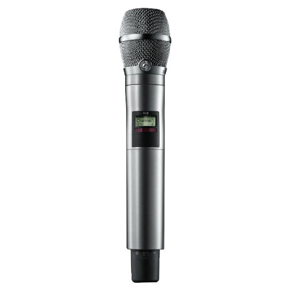 Shure AD2/K11 Axient Digital Wireless Handheld Microphone Transmitter, Frequency: G57 (470-608 MHz) | Color: Nickel