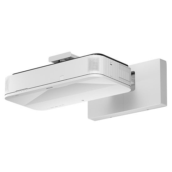 Epson PowerLite 810E 3LCD Extreme Short Throw Lamp-Free Laser Projector mounted left