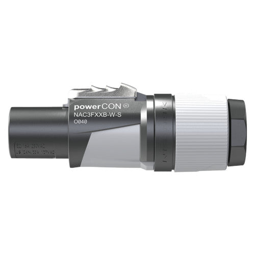Neutrik NAC3FXXB-W-S PowerCON Locking Cable Connector back
