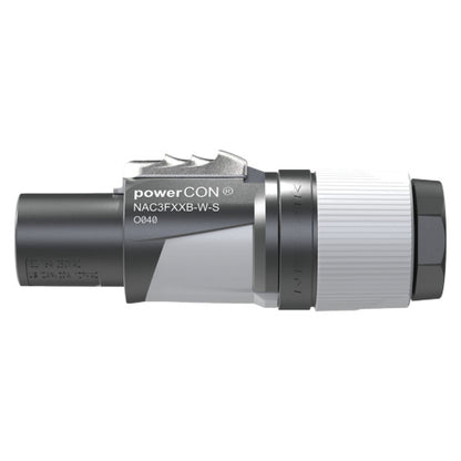 Neutrik NAC3FXXB-W-S PowerCON Locking Cable Connector back