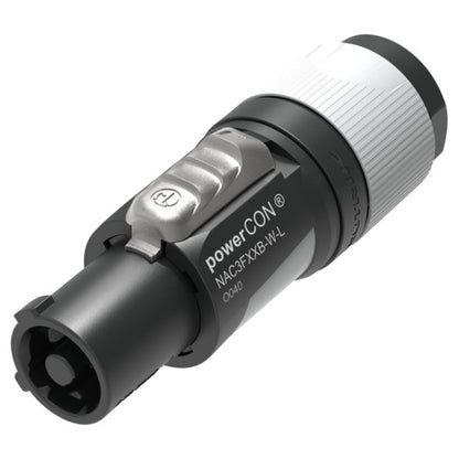 Neutrik NAC3FXXB-W-L Locking powerCON Cable Connector