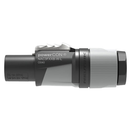 Neutrik NAC3FXXB-W-L Locking powerCON Cable Connector side